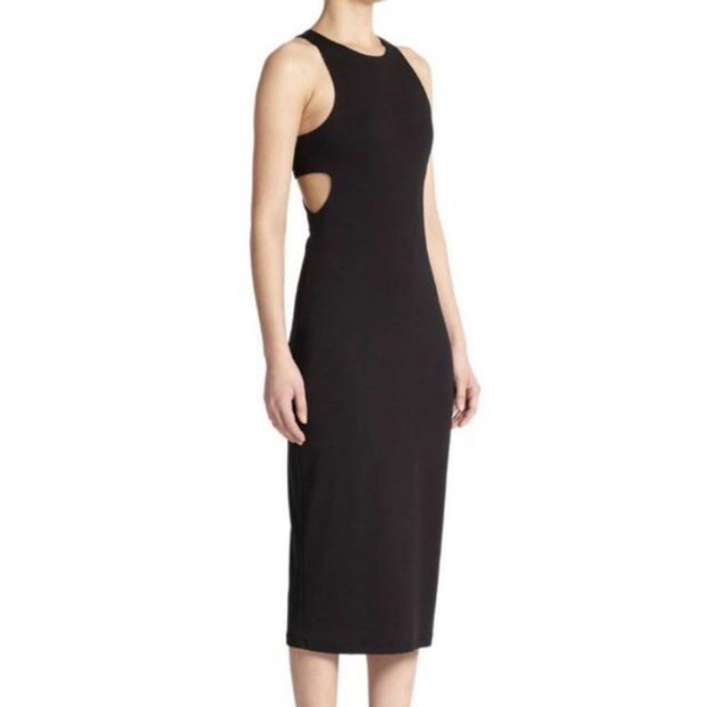 T by Alexander Wang Ponte Bandeau Sleeveless Dress